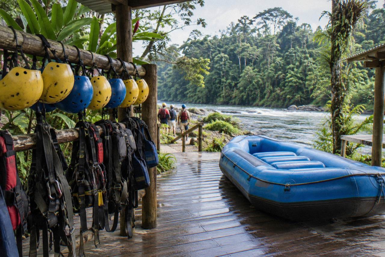 Zipline Canopy & Whitewater Rafting Tour. Private tour